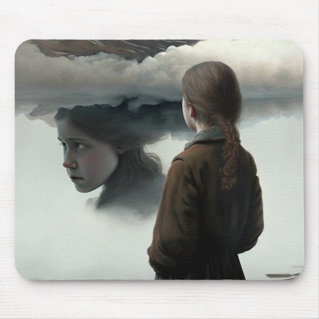 Girl with clouds mousepad (Vorne)