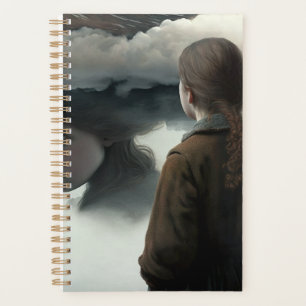 Girl with clouds planer