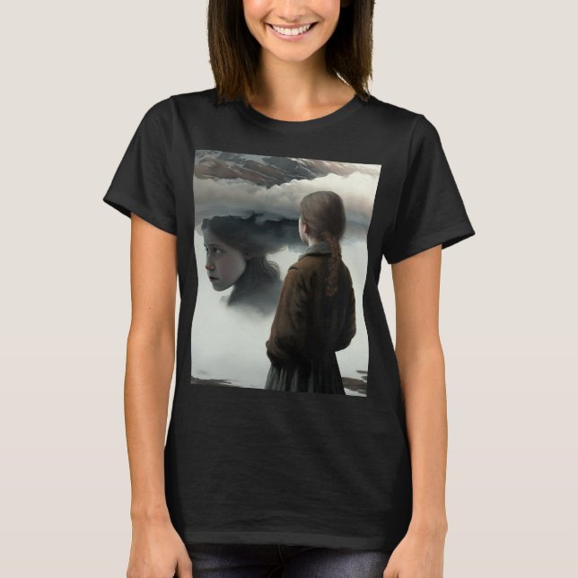 Girl with clouds T-Shirt (Vorderseite)