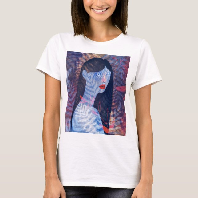 Girl with Flowers T-Shirt (Vorderseite)