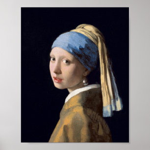 Girl with Pearl Earring von Johannes Vermeer Poster
