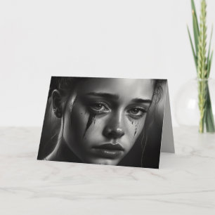Girl with tears