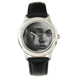 Girl with tears armbanduhr