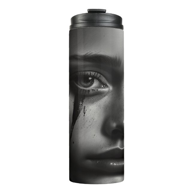 Girl with tears thermosbecher (Vorderseite)