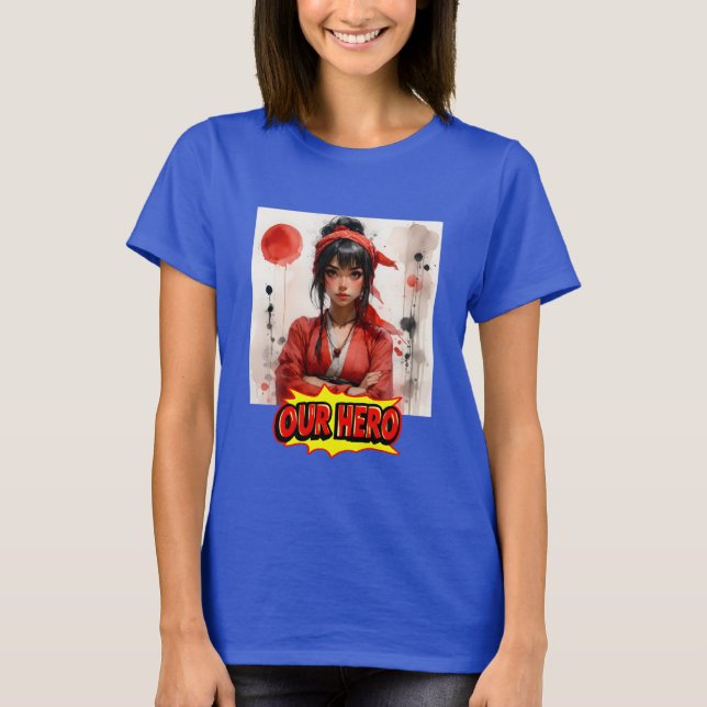 Girl With The Red Bandana Our Hero Music Concert T-Shirt (Vorderseite)