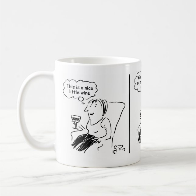 Girl Wonders, wenn sie Wine on Prescription bekomm Kaffeetasse (Links)