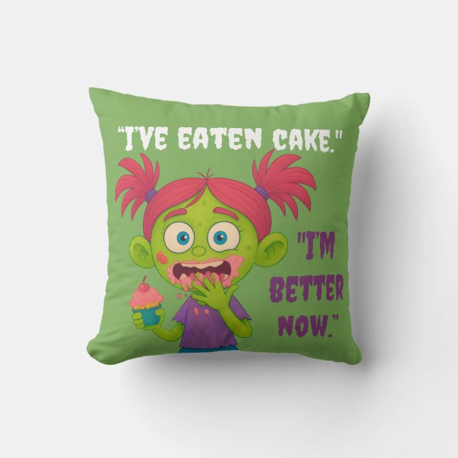 Girl Zombie Reverse Side Kissen (Vorderseite)