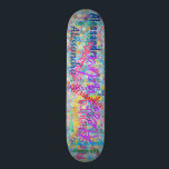 Girlaname Collage Skateboard mit Blume<br><div class="desc">Dieses Skateboard bietet ein lustiges,  mädchenhaftes Design von Blume mit blauem Hintergrund und einer Collage jeden Namens. Ein tolles Geschenk für ein Mädchen,  das auf einem Skateboard reitet. Das Design ist personalisiert,  sodass Sie es anpassen können,  indem Sie den Namen auf alles ändern,  was Sie gewollt haben.</div>