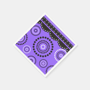 Girlande ARTdeco Schwarz-weiß + Ihr backgr. Farbe Serviette