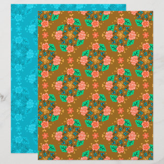 Girlande Braun Scrapbook Papier