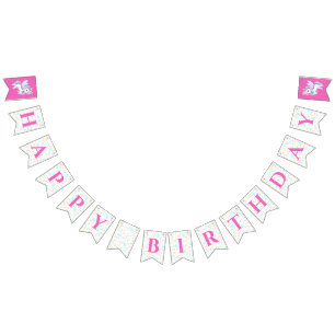 Girlanden-Flaggen Alles Gute zum Geburtstag. Wimpelkette