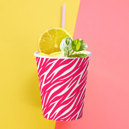 Girlanprint Hot Pink Niedlich Trendy Cool Funny Ze Pappbecher