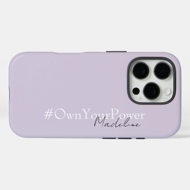 Girlboss Empowerment-Geschenk - Personalisierter N iPhone 16 Pro Hülle (Rückseite (Horizontal))