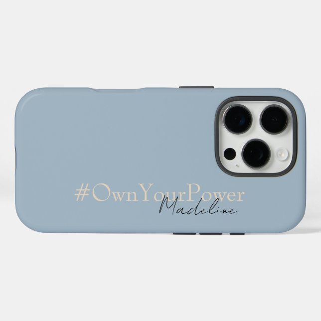 Girlboss Empowerment-Geschenk - Personalisierter N iPhone 16 Pro Hülle (Rückseite (Horizontal))