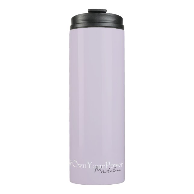 Girlboss Empowerment-Geschenk - Personalisierter N Thermosbecher (Vorderseite)