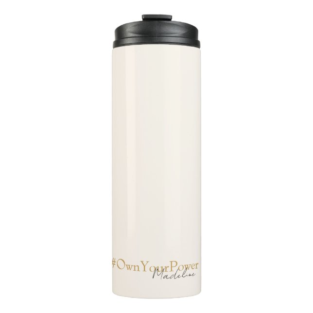 Girlboss Empowerment-Geschenk - Personalisierter N Thermosbecher (Vorderseite)