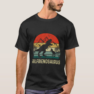 GirlFreundsaurus Dinosaur Funny Mama Saurus Famili T-Shirt