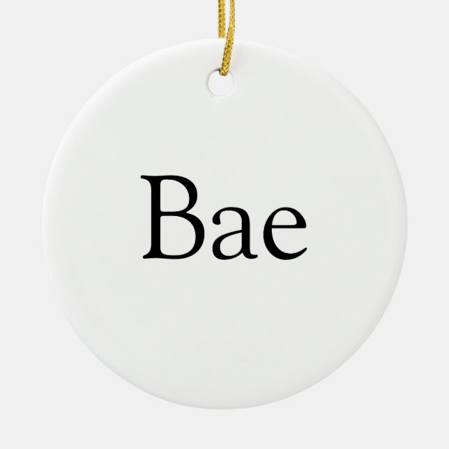 Girlfriend Bae Definition Husband-Ehefrau Keramik Ornament (Vorne)