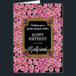 Girlfriend Birthday Pink Daisies<br><div class="desc">Eine BlumenGeburtstagskarte für deine Freundin. Diese elegante Geburtstagskarte präsentiert eine zarte Mischung aus sanften rosafarbenen Gängen, die Schönheit, Gnade und Freude symbolisieren. Das helle und luftige Blumendesign verleiht der Natur eine Touch des Charmes und ist ideal, um einen besonderen Tag mit Wärme und Liebe zu feiern. Die fröhlichen Blume rufen...</div>