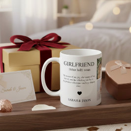 Girlfriend Definition Photo Collage Kaffeetasse