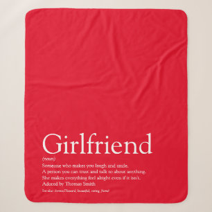 Girlfriend Definition Sprichwort Modern Red Sherpadecke