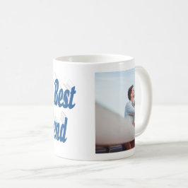 Girlfriend Foto Sea Blue Typografy Kaffeetasse