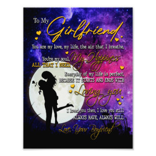 Girlfriend-Geschenke   Brief an meine Freundin Fotodruck