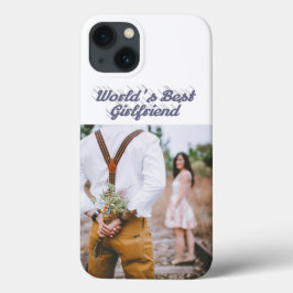 Girlfriend photo gray script Case-Mate iPhone hülle