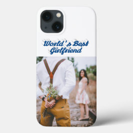 Girlfriend photo sea blue script Case-Mate iPhone hülle