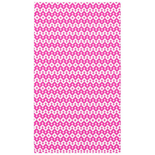 Girlie Candy rose et blanc Zigzags nappe (Devant)