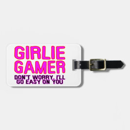 Girlie Gamer, der einfach geht Gepäckanhänger
