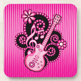Girlie Guitar Getränkeuntersetzer