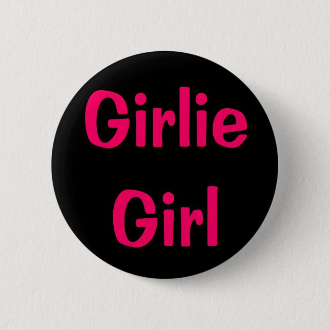 Girlie Mädchen Button (Vorderseite)