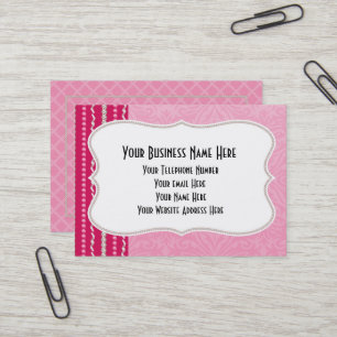 Girlie Pink Gemis Beads Hübsch Fashion Business Ca Visitenkarte