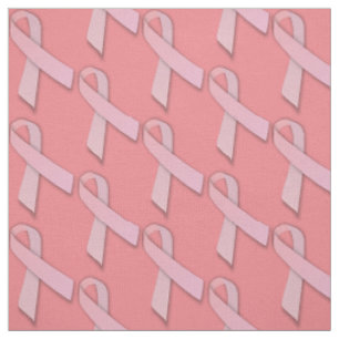 Girlie Pink Ribbbons gepolstertes Muster Stoff