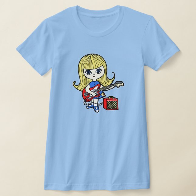 GirlieWear Guitar Girl T-Shirt (Ablage )