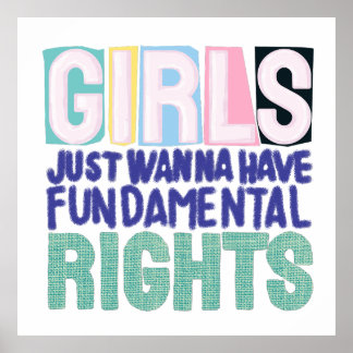 Girls And Fundamental Rights Poster