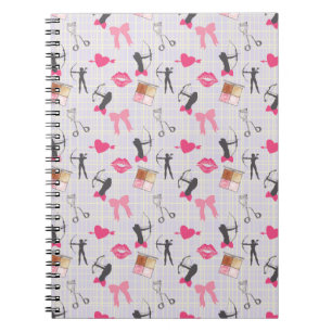 Girls Archery - Girly Hearts and Makeup Notizblock