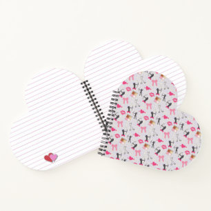Girls Archery - Girly Hearts and Makeup Notizbuch