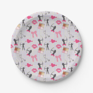Girls Archery - Girly Hearts and Makeup Pappteller