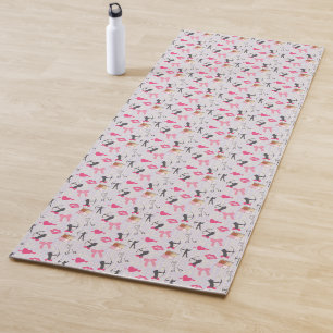 Girls Archery - Girly Hearts and Makeup Yogamatte