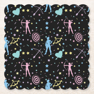 Girls Archery - Girly Hearts Stars Archer Untersetzer