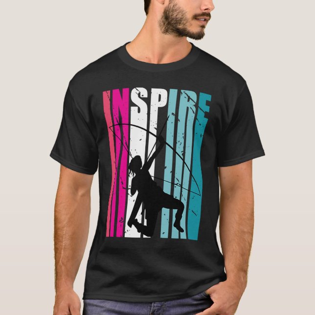 Girls Archery Inspirier Coach Archer Retro T-Shirt (Vorderseite)