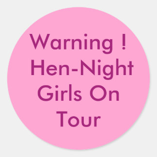Girls auf Tour Runder Aufkleber