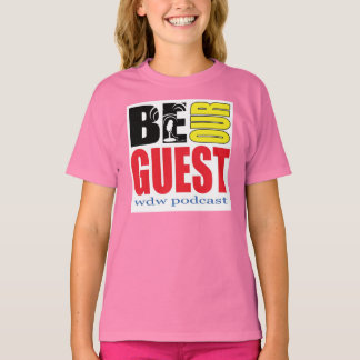 Girls Baby Doll Be Our Guest Podcast T - Shirt