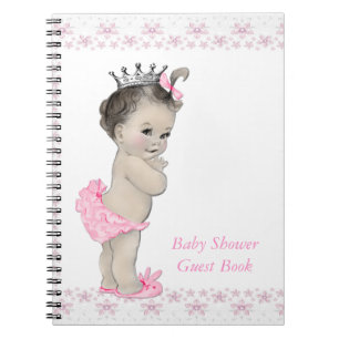 Girls Baby Shower Gästebuch Notizblock