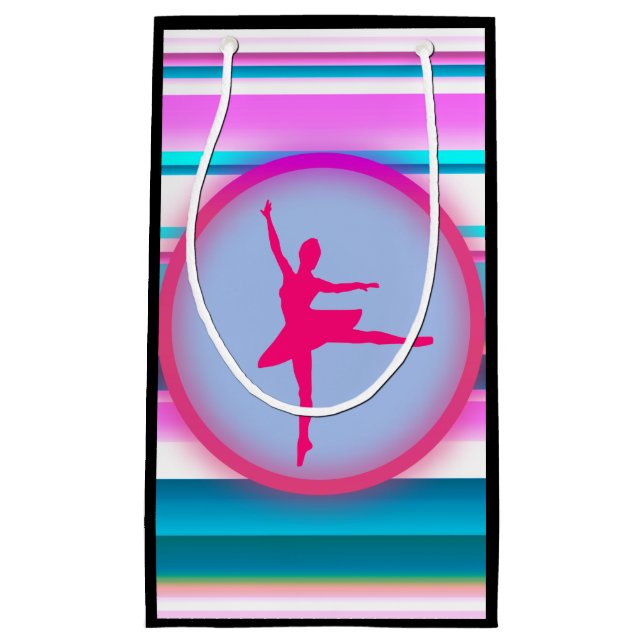 Girls Ballerina Tanz Kleine Geschenktüte (Vorderseite)