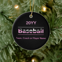 Girls Baseball - rosa geometrische Typografie