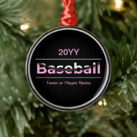Girls Baseball - rosa geometrische Typografie