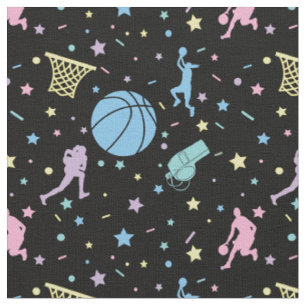 Girls Basketball Players - Sternenmuster Stoff
